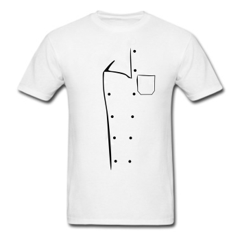 Koszulka biała z nadrukiem BLUZA KUCHARSKA t-shirt  OEKO-TEX